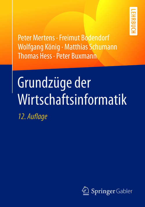 Book cover of Grundzüge der Wirtschaftsinformatik
