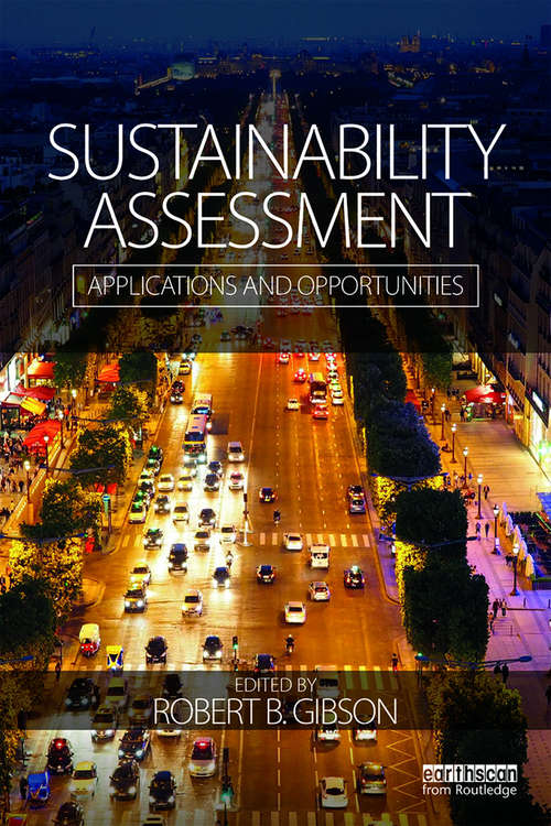 Book cover of Sustainability Assessment: Applications and opportunities