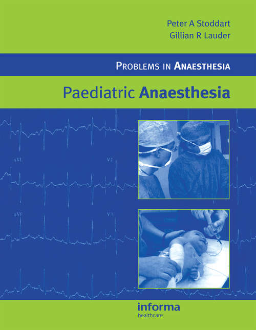Book cover of Paediatric Anaesthesia