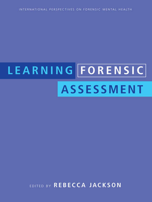 Book cover of Learning Forensic Assessment
