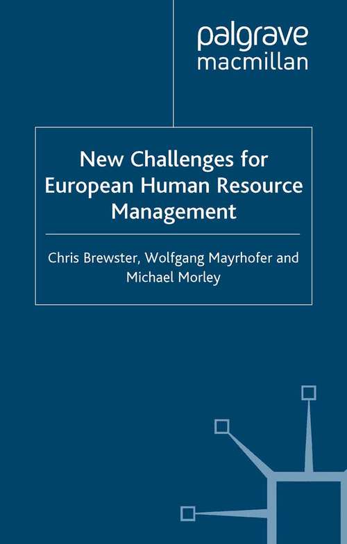 Book cover of New Challenges for European Resource Management (2000)