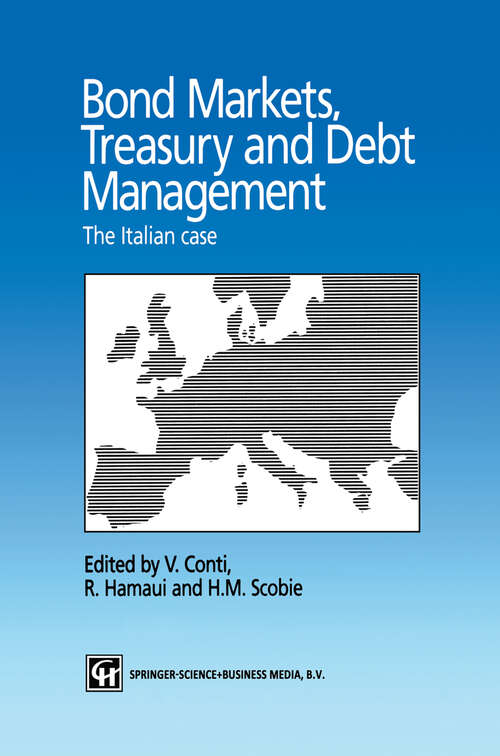 Book cover of Bond Markets, Treasury and Debt Management: The Italian case (1994)