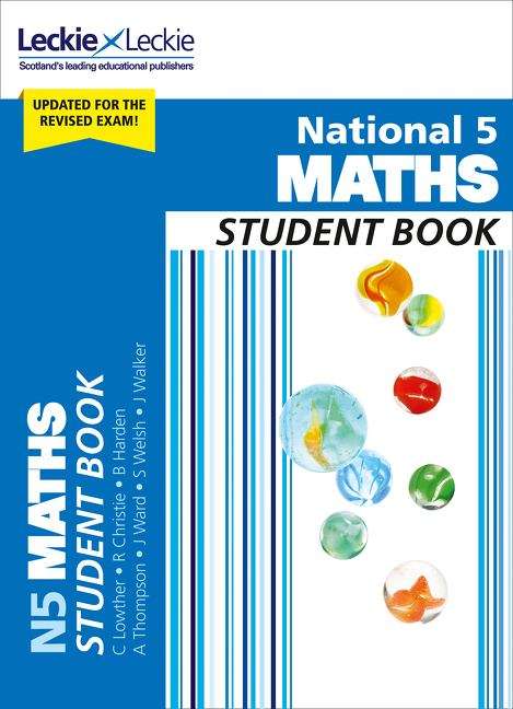 Book cover of National 5 Mathematics Student Book (PDF) (Student Books For Sqa Exams Ser.)