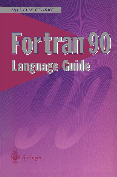 Book cover of Fortran 90 Language Guide (1995)