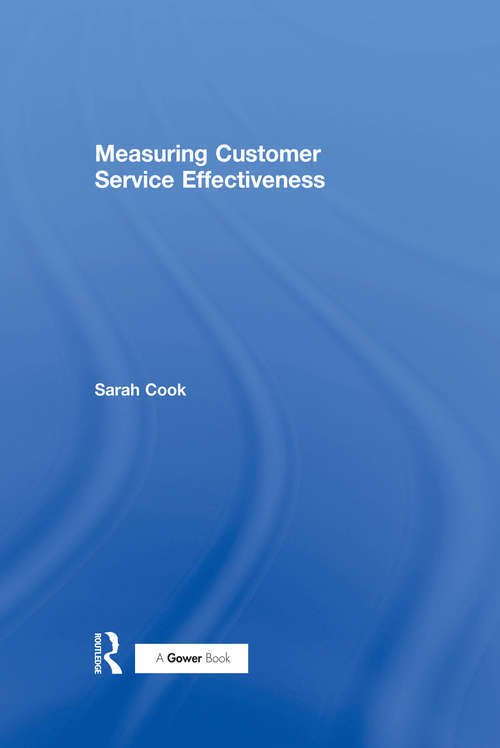 Book cover of Measuring Customer Service Effectiveness