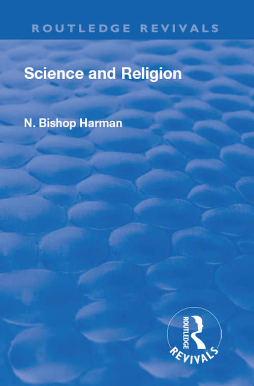 Book cover of Revival: Science and Religion (Routledge Revivals)