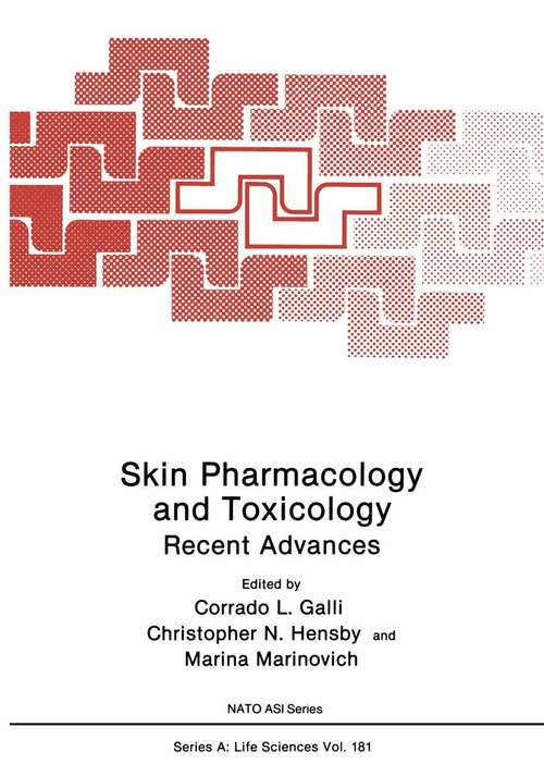 Book cover of Skin Pharmacology and Toxicology: Recent Advances (1990) (Nato Science Series A: #181)