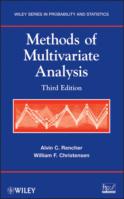 Book cover of Methods of Multivariate Analysis (3) (Wiley Series in Probability and Statistics #709)
