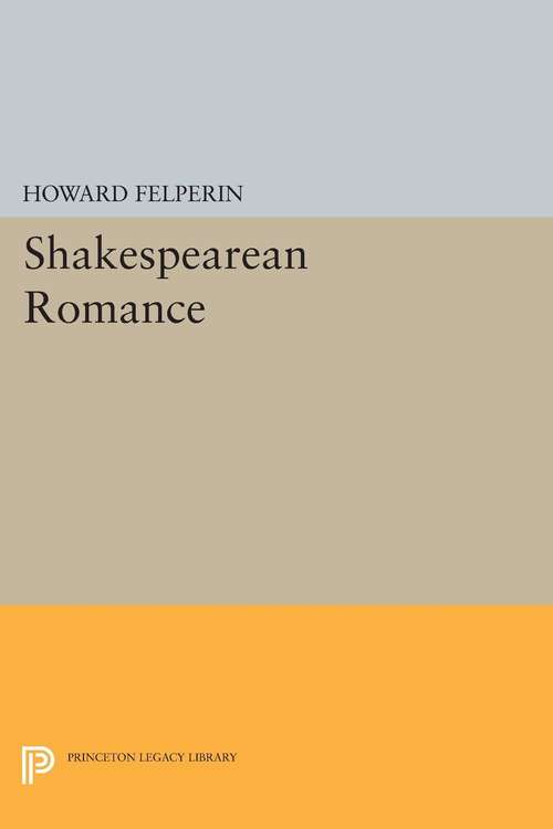 Book cover of Shakespearean Romance