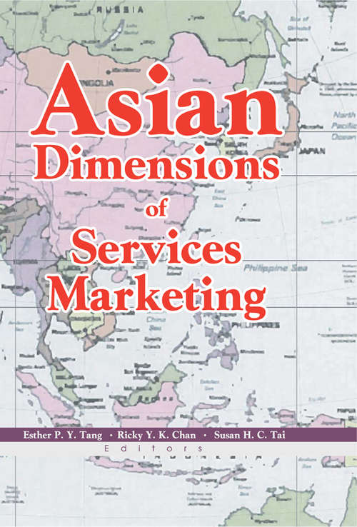 Book cover of Asian Dimensions of Services Marketing