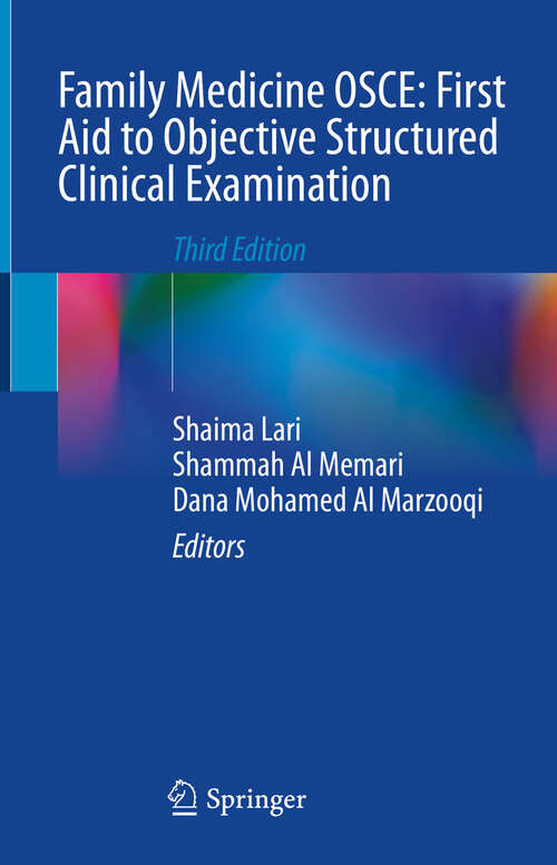 Book cover of Family Medicine OSCE: First Aid to Objective Structured Clinical Examination (3rd ed. 2024)