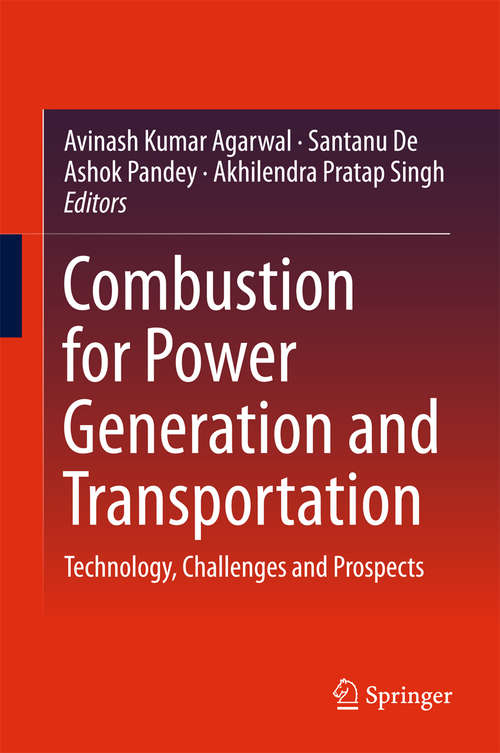 Book cover of Combustion for Power Generation and Transportation: Technology, Challenges and Prospects