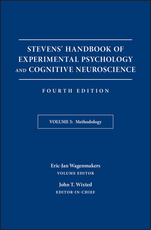 Book cover of Stevens' Handbook of Experimental Psychology and Cognitive Neuroscience, Methodology (4)