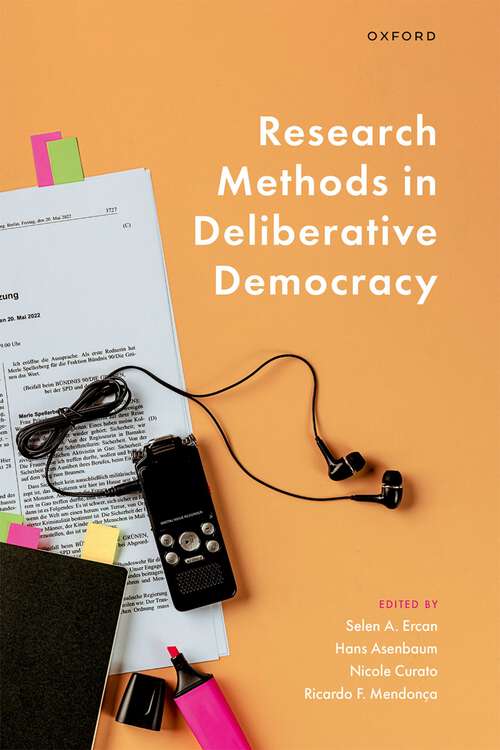Book cover of Research Methods in Deliberative Democracy