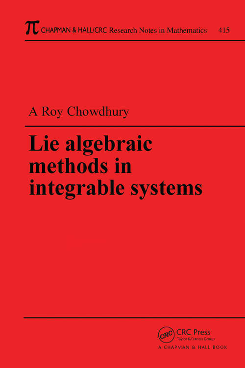 Book cover of Lie Algebraic Methods in Integrable Systems