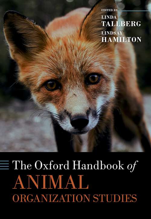Book cover of The Oxford Handbook of Animal Organization Studies (Oxford Handbooks)