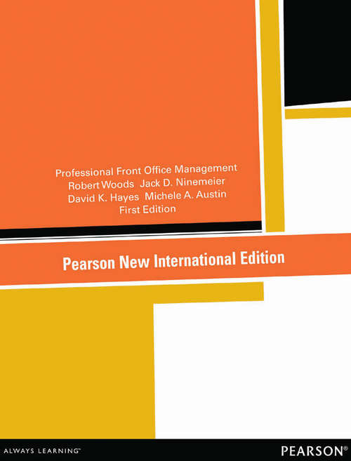Book cover of Professional Front Office Management: Pearson New International Edition