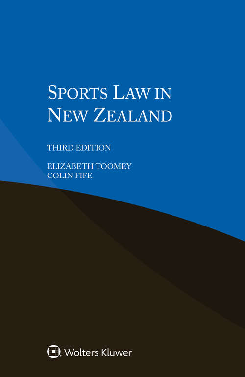 Book cover of Sports Law in New Zealand (3)