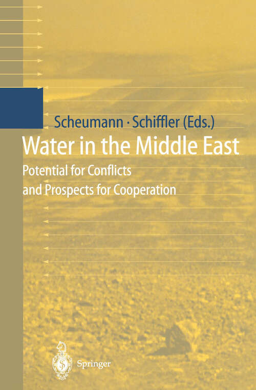 Book cover of Water in the Middle East: Potential for Conflicts and Prospects for Cooperation (1998)