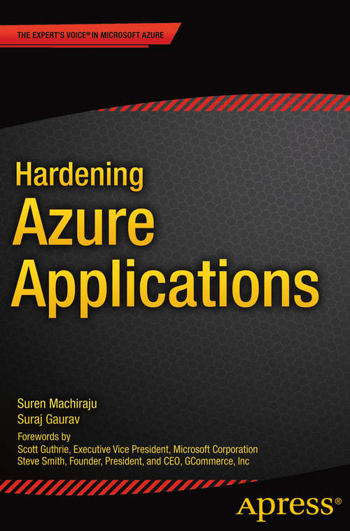 Book cover of Hardening Azure Applications: Techniques And Principles For Building Large-scale, Mission-critical Applications (1st ed.)