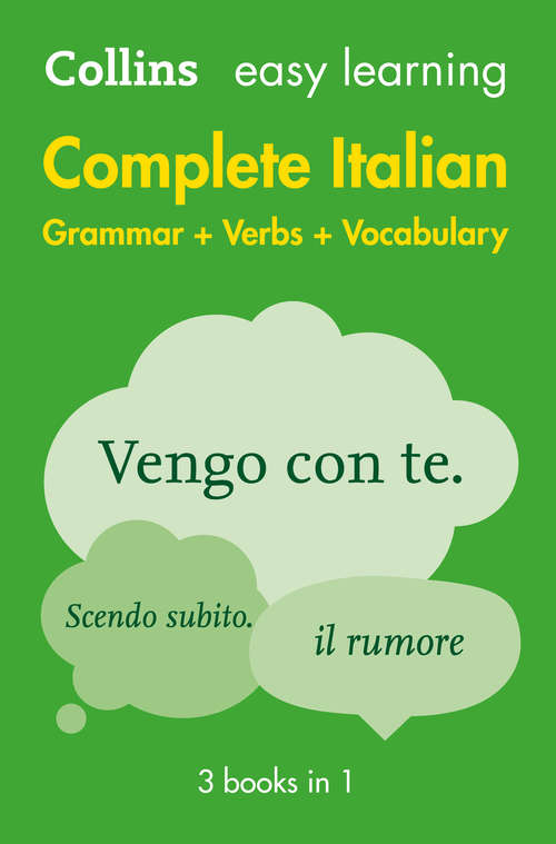 Book cover of Easy Learning Italian Complete Grammar, Verbs and Vocabulary (3 books in 1) (ePub edition)