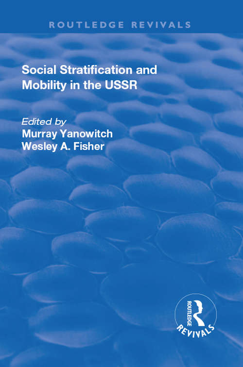 Book cover of Social Stratification and Moblity in the USSR