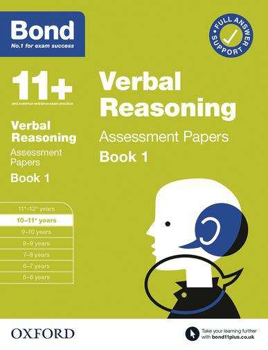 Book cover of Bond 11+: Bond 11+  Verbal Reasoning Assessment Papers 10-11 years Book 1