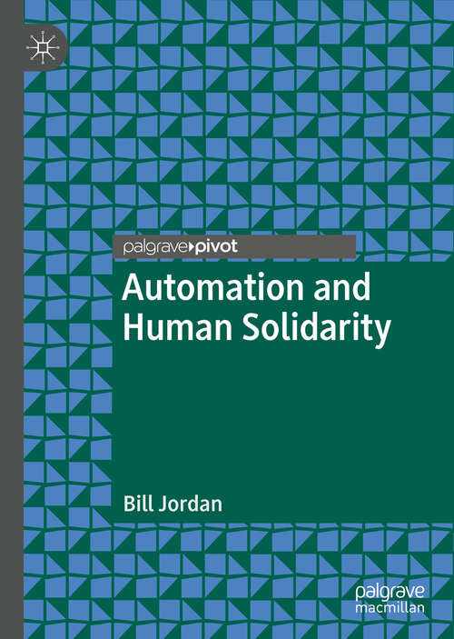 Book cover of Automation and Human Solidarity (1st ed. 2020)