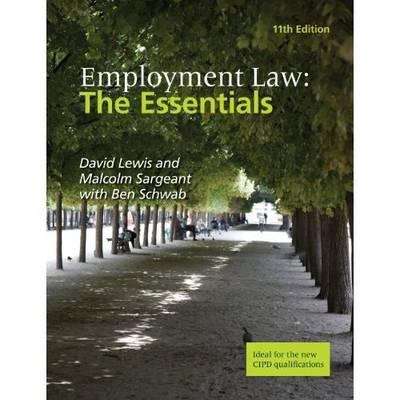 Book cover of Employment Law: The Essentials (11th edition)