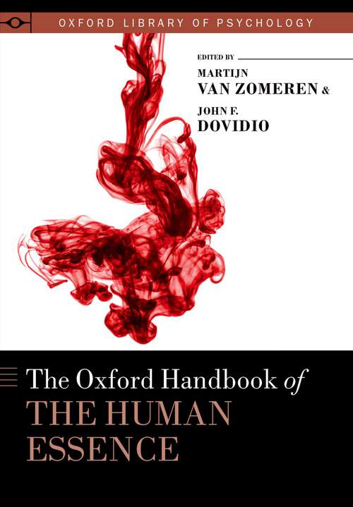 Book cover of The Oxford Handbook of the Human Essence (Oxford Library of Psychology)