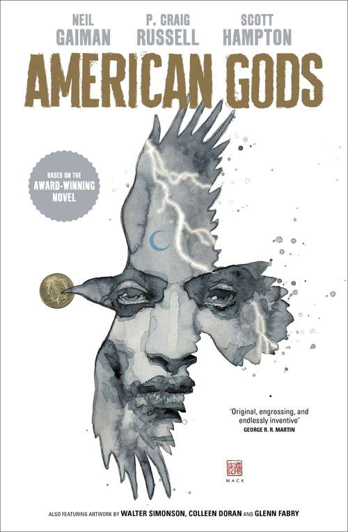 Book cover of American Gods: Adapted for the first time in stunning comic book form