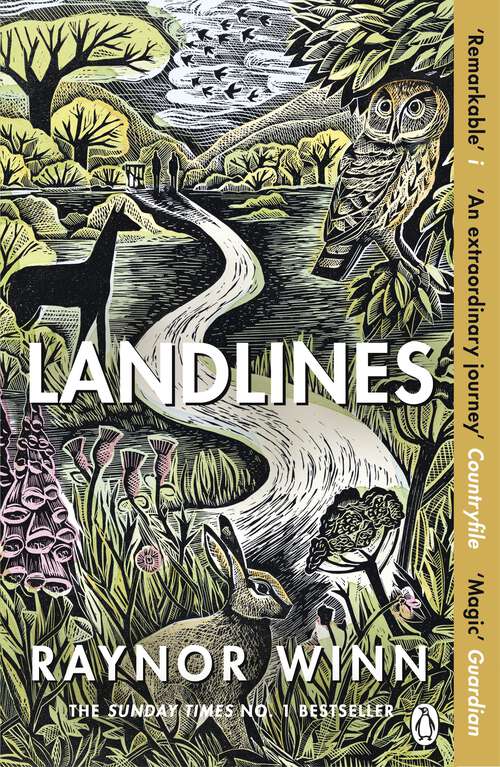 Book cover of Landlines: The remarkable story of a thousand-mile journey across Britain from the million-copy bestselling author of The Salt Path