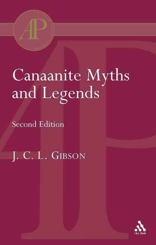 Book cover of Canaanite Myths and Legends