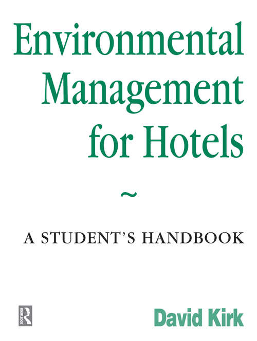 Book cover of Environmental Management for Hotels