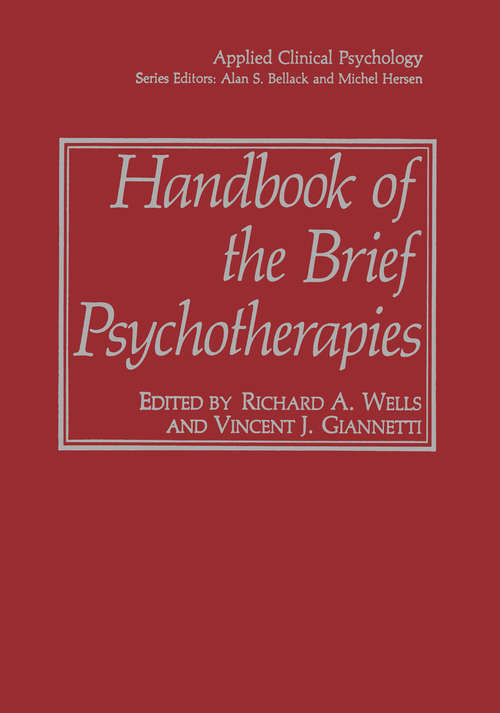 Book cover of Handbook of the Brief Psychotherapies (1990) (Nato Science Series B:)