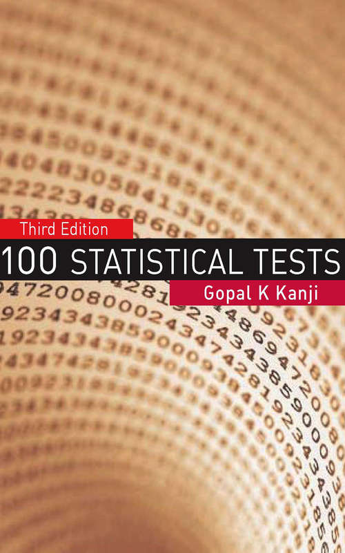 Book cover of 100 Statistical Tests