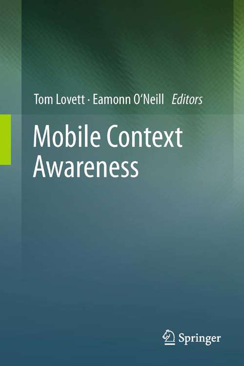 Book cover of Mobile Context Awareness (2012)
