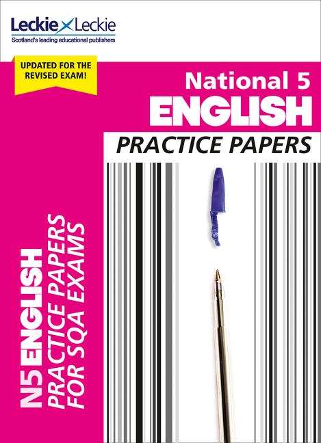 Book cover of National 5 English Practice Papers for SQA Exams (PDF)