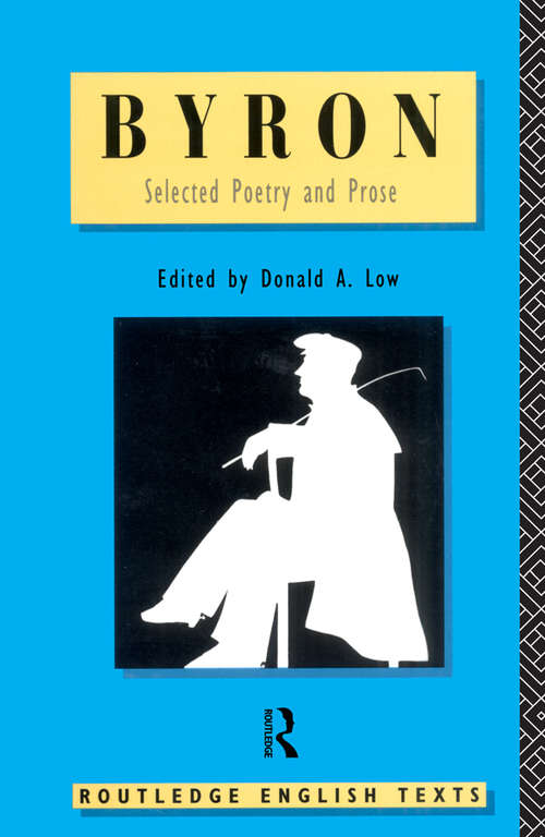 Book cover of Byron: Selected Poetry and Prose