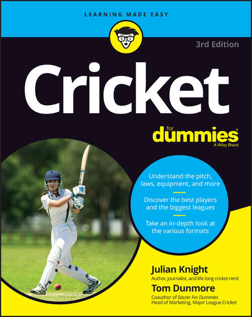 Book cover of Cricket For Dummies (3)