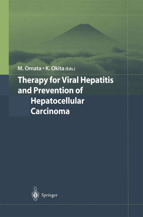 Book cover of Therapy for Viral Hepatitis and Prevention of Hepatocellular Carcinoma (2004)