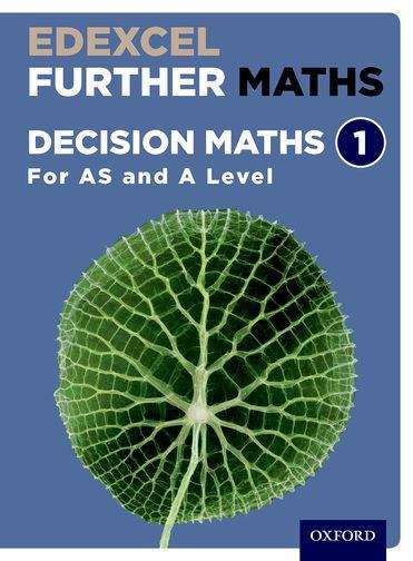 Book cover of Edexcel A Level Further Maths. Further Decision 1 Student Book