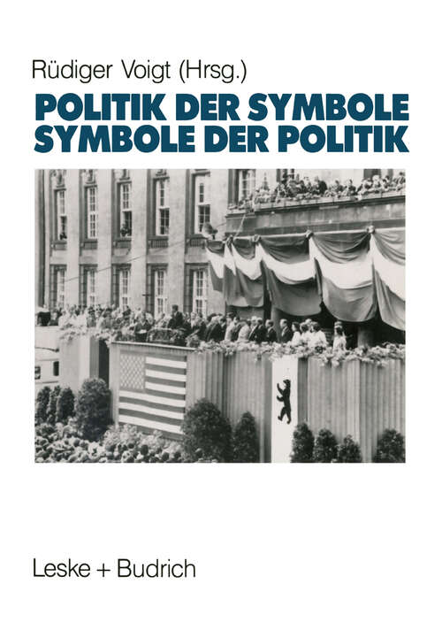 Book cover of Symbole der Politik — Politik der Symbole (1989)