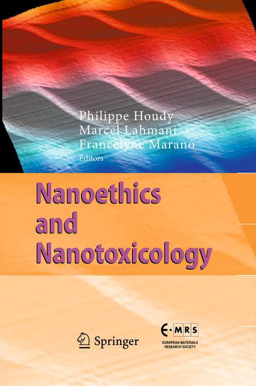 Book cover of Nanoethics and Nanotoxicology (2011)