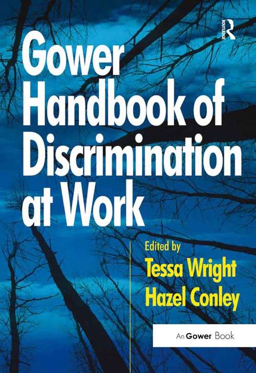 Book cover of Gower Handbook of Discrimination at Work