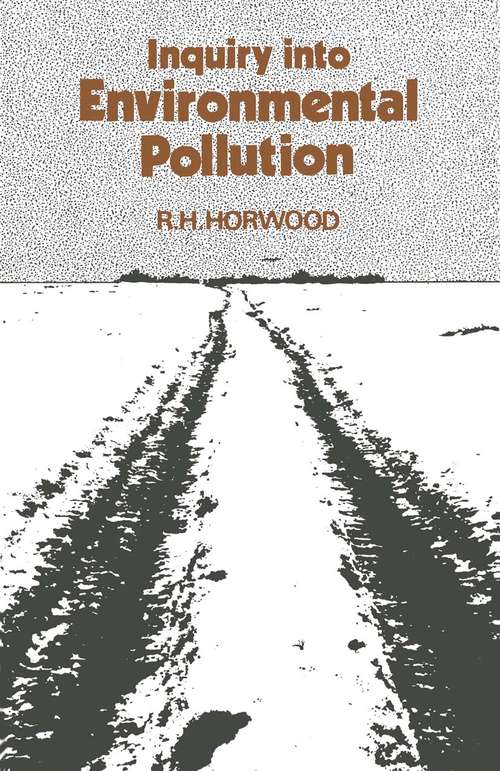 Book cover of Inquiry into Environmental Pollution (1st ed. 1973)
