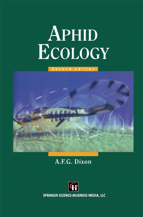 Book cover of Aphid Ecology An optimization approach (2nd ed. 1985)