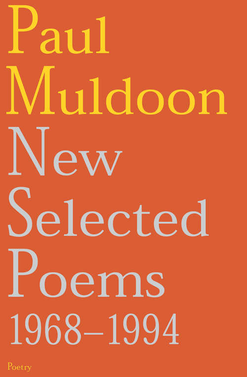 Book cover of New Selected Poems: 1968-1994 (Main)
