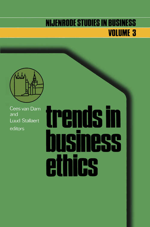 Book cover of Trends in business ethics: Implications for decision-making (1978) (Nijenrode Studies in Business #3)