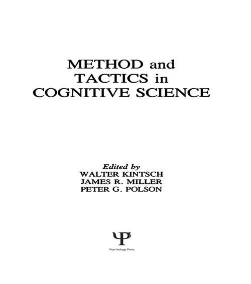 Book cover of Methods and Tactics in Cognitive Science